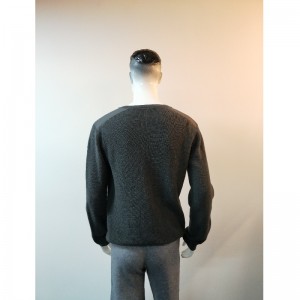 MAGLIONE SCOLLO AV GRIGIO RLMS0014F