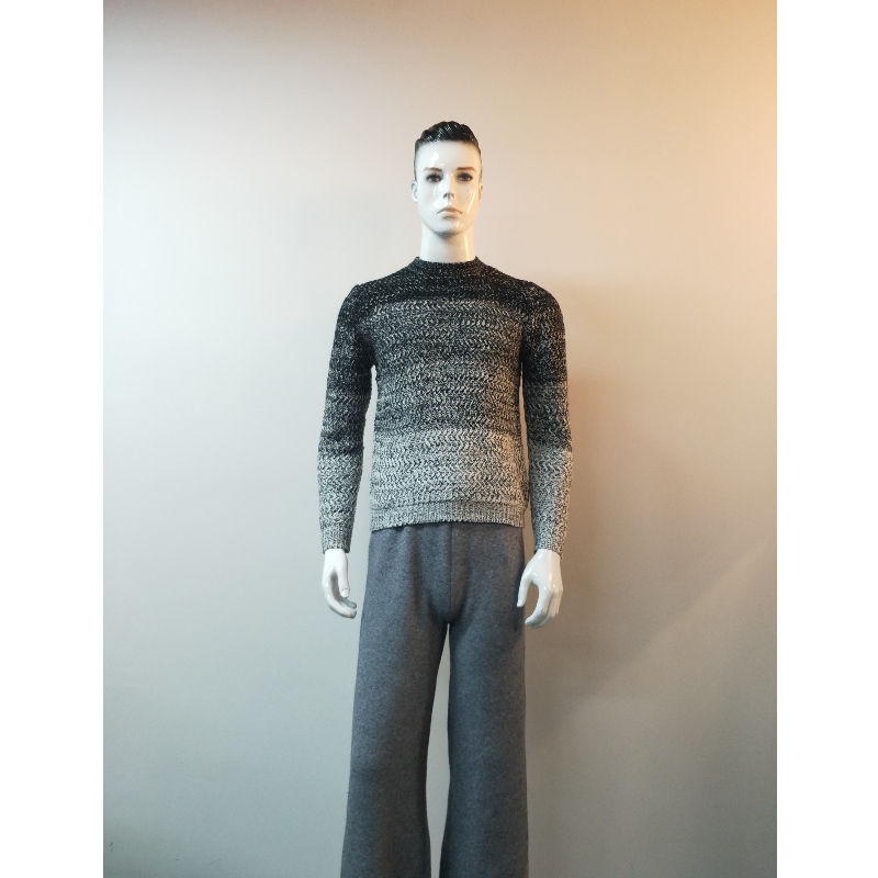 MAGLIONE GRIGIO COLLEZIONE PURE RLMS0037F