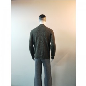 MAGLIONE CON ZIP GRIGIO RLMS0046F