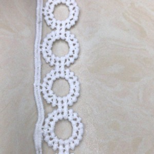 Laccio in seta 6 # latte lace Laccio in poliestere / nylon lace Laccio in cotone