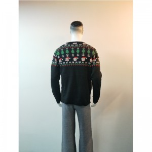 MAGLIONE STAMPA FUMETTO NERO RLMS0052F