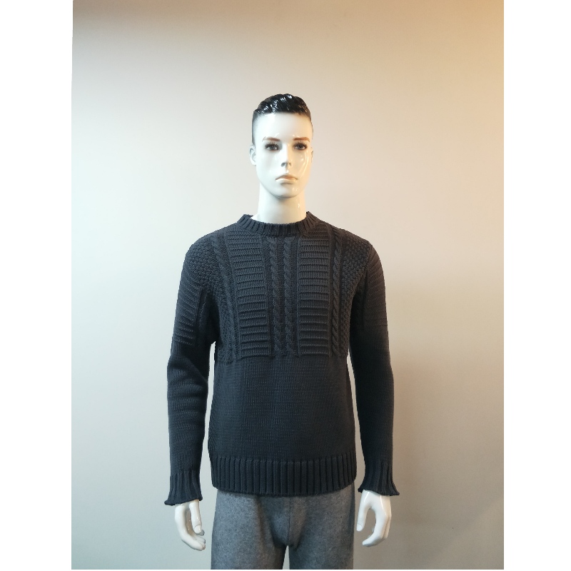 MAGLIONE IN MAGLIA GRIGIA RLMS0008F