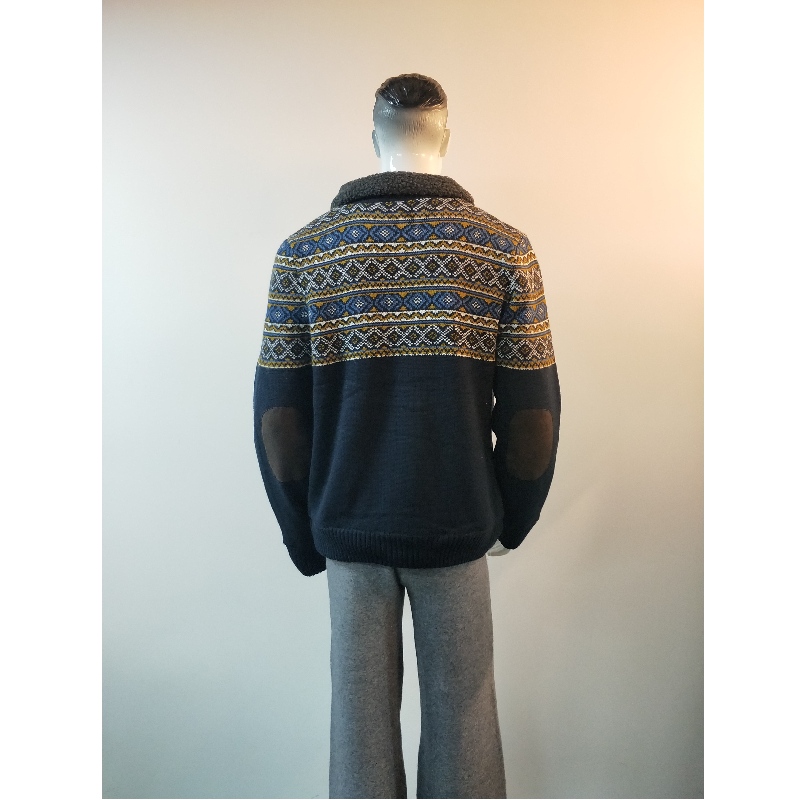 MAGLIONE IMBOTTITO BLU RLMS0056F