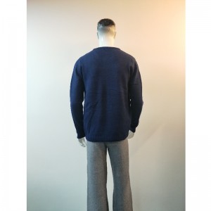 MAGLIONE STAMPA AMBURGO BLU RLMS0059F