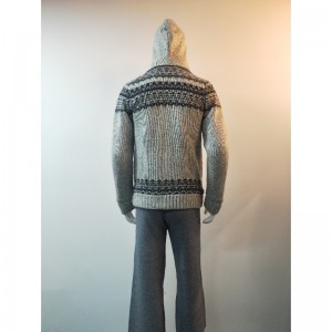 CAPPOTTO MAGLIONE STAMPA GRIGIA RLMS0078F