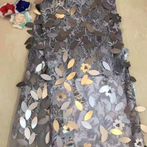 Tessuto economico con paillettes e perline per tessuto per abiti da sposa in abiti asiatici