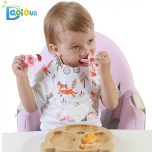 2019 Nuovi prodotti Alimentazione per neonati Primo cucchiaio e forchetta Utensili per l'allenamento Cucchiai per bambini Autoalimentazione