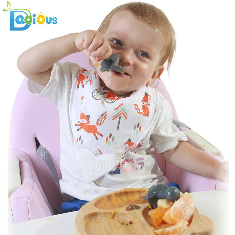 Best Seller Primi utensili per neonati autoalimentati Cucchiaio per bambini corto Cucchiai e forchette in PP per alimenti per bambini