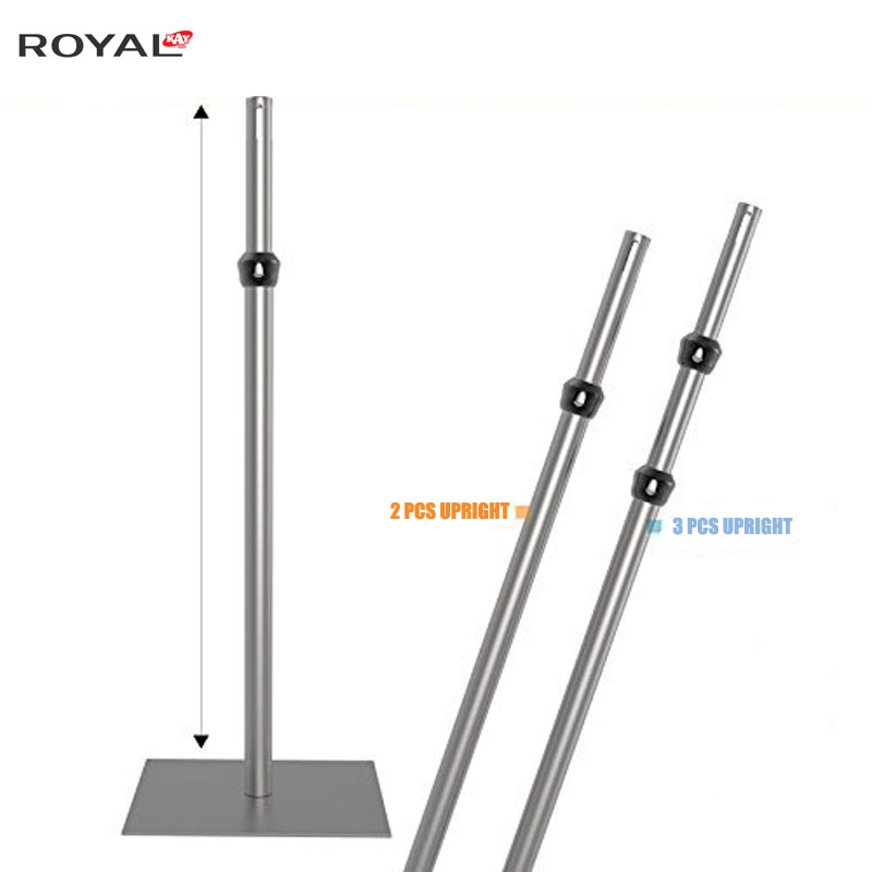 Tubo e drappo regolabili in posizione verticale 5ft-8ft