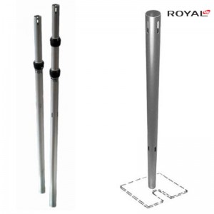 Tubo e drappo regolabili in posizione verticale 5ft-8ft
