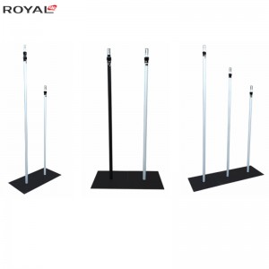 Tubo e drappo regolabili in posizione verticale 5ft-8ft