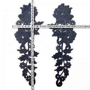 2 Ricami all'uncinetto avanzato, scollatura con applique scollo in pizzo donna