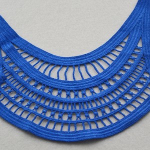 New Fashion poliestere collo in pizzo scollo design per costumi da bagno