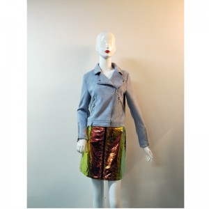 GIACCA BLU DONNA IN CAMOSCIO RLWSJ0002N