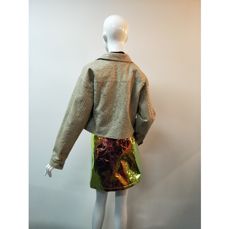 GIACCA CORTA PU KHAKI RLWPJ0028N