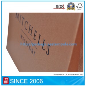 Borsa per scarpe marrone con design personalizzato