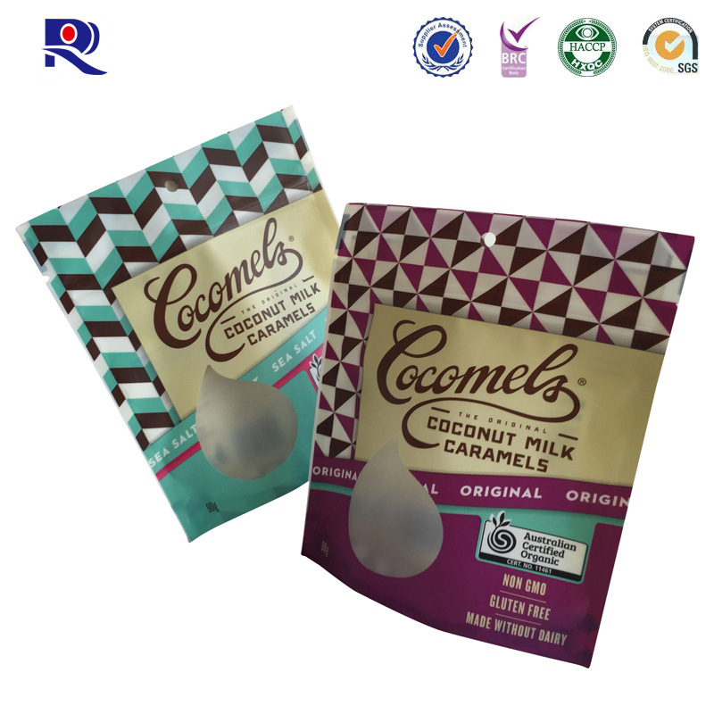 Confezione in plastica stampata e laminata reclosable per il latte di cioccolato cocco