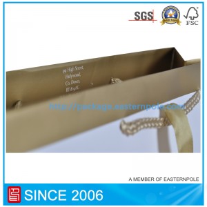 Sacchetto di carta per stampa a colori Pantone con stampa a caldo