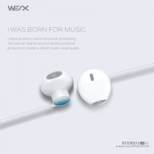 WEX 305 Orefoni tradizionali, auricolari Wired, Headphones, EAR Buds