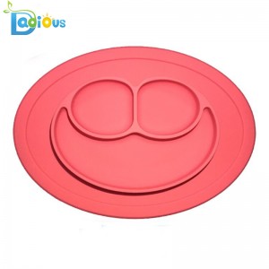 Piastra di aspirazione per bambini in silicone monoblocco in silicone per vendita calda Amazon