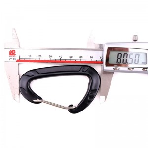 Gancio per esterno arrampicata su roccia campo serratura principale moschettone per roccia chiusura rapida per esterni attacco rapido caduta di sicurezza blocco sondaggio foro D barra in acciaio inox blocco barra blocco principale blocco...