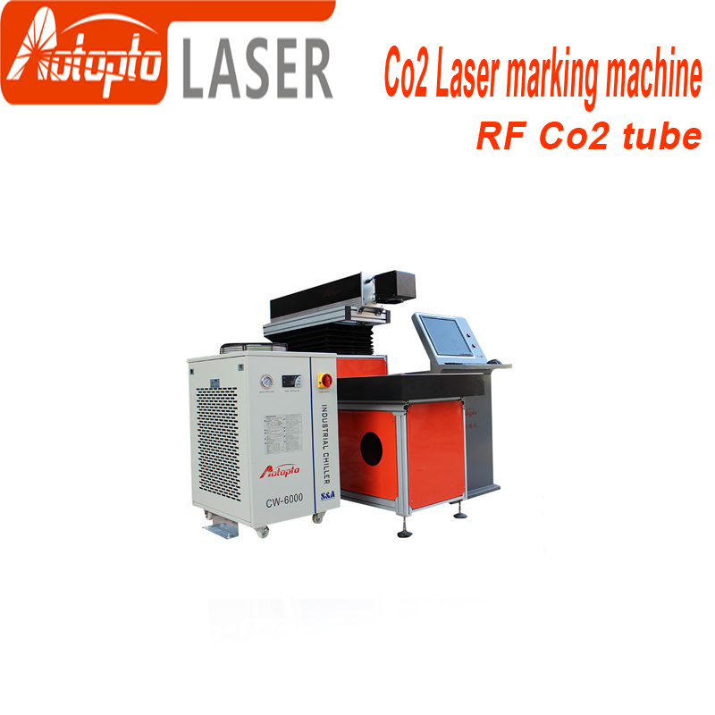 Macchina per marcatura laser a tubi in metallo Co2 50w 100w Macchine per marcatura laser a CO2 Co2 Rf Metal Tube