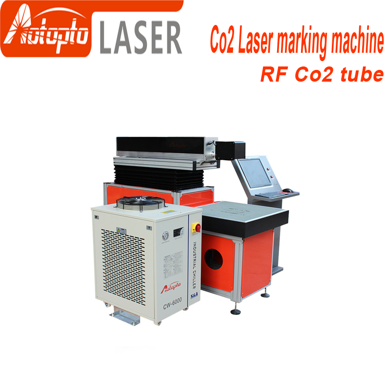 Macchina per marcatura laser a tubi in metallo Co2 50w 100w Macchine per marcatura laser a CO2 Co2 Rf Metal Tube