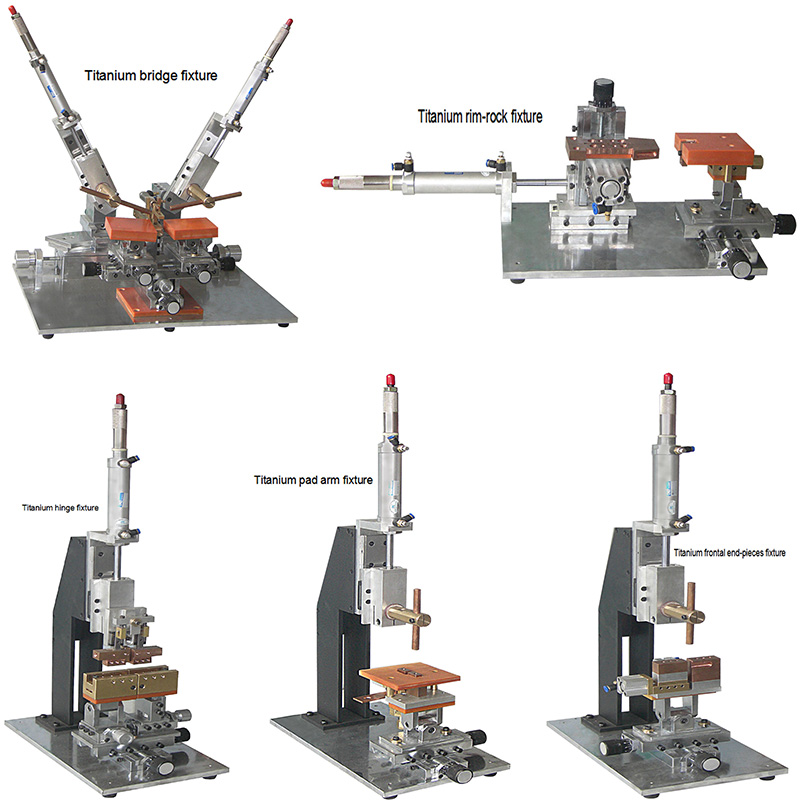 MCU Spot Welder per montatura di occhiali in titanio con doppia testa