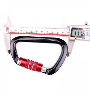 Gancio per arrampicata all'aperto arrampicata in campeggio chiusura principale moschettone moschettone dado multifunzione da esterno a scatto rapido attrezzatura a caduta rapida blocco di sicurezza foro di sondaggio serratura a D tipo di...