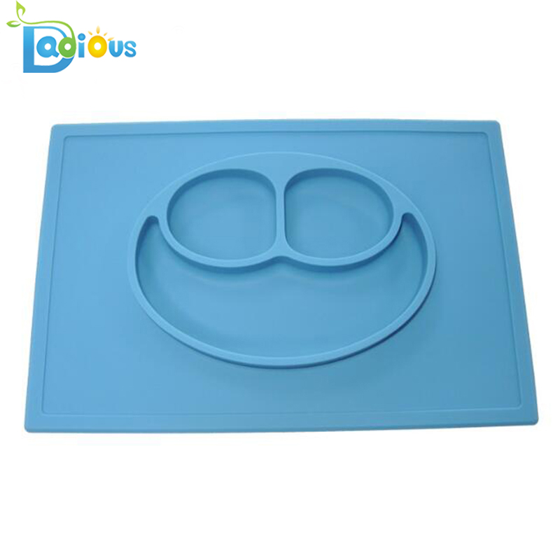 Tovaglietta in silicone monopezzo all'ingrosso in fabbrica per bambino BPA Placemat in silicone per alimentazione gratuita per neonati