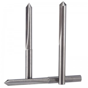 Punte diritte del router di CNC del carburo dello strumento della incisione della scanalatura a 45 gradi V punta 1/8 di pollice punta 0.1mm 5PCS