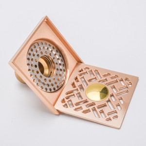 Scarico doccia quadrato con uscita laterale