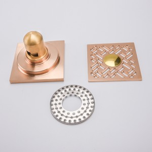 Scarico doccia quadrato con uscita laterale