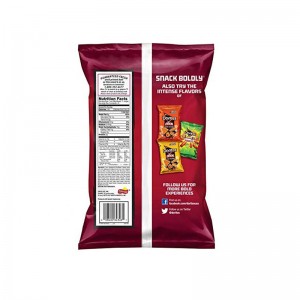 Borsa a forma di T-Shirt con chip di banana di patata e patatine di plastica laminata su misura per alimenti