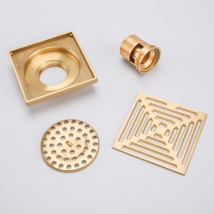 Scarico a pavimento lineare in ottone con scarico doccia lineare di design Deft