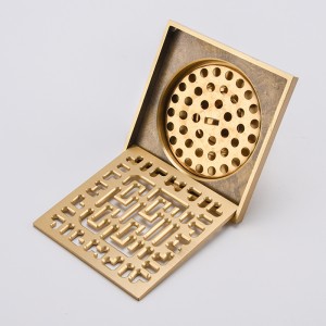 Piastra di copertura del sifone per pavimento antiodore di facile installazione