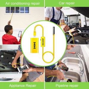 Endoscopio wireless 2.0 Megapixel HD WiFi Videocamera Borescope Micro interfaccia Telecamera serpente ispezione impermeabile per Android, iOS e Windows, iPhone, Samsung, Tablet, Mac