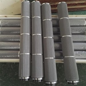 Cilindro filtrante in fibra di metallo sinterizzato utilizzato per la filtrazione del metanolo