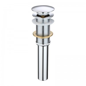 Raccordi per tubi a fessura di scarico della vasca da bagno cromati a click clack senza troppo pieno