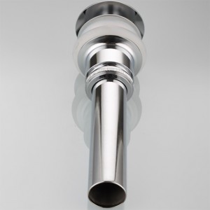 Scarico a catenelle a coda allungata con catenaccio esteso non cancellato