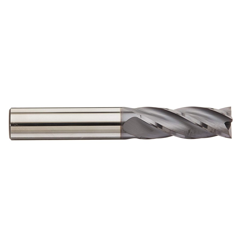 Fresa in metallo duro integrale, rivestimento AlTiN, 4 scanalature, diametro 3/8 