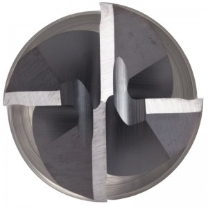 Fresa a punta quadrata in metallo duro, finitura TiAlN, sgrossatura e finitura, elica a 30 gradi, 4 scanalature, lunghezza totale 2,5 \