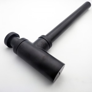 Trappola idraulica sifone in ottone nero