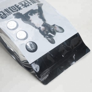 Borsa per alimenti per cani 1kg 2kg 5kg 2.5kg 10kg con fondo piatto all'ingrosso