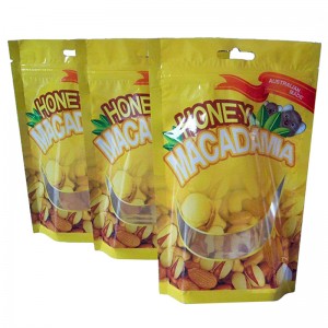 I fornitori della Cina stampati su misura in plastica stand up pouch, caramelle o zucchero o snack usano sacchetti con chiusura lampo in mylar, doypack per uso alimentare