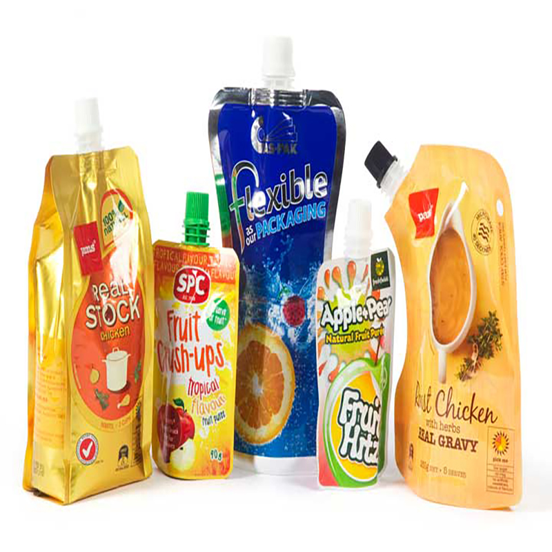 200 ml di liquido di alluminio liquido di plastica bevanda di banana biologica gelatina di frutta succo di imballaggio confezione doypack beccuccio sacchetto di succo