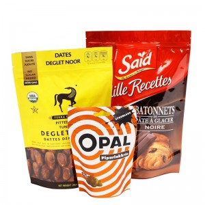 Chiusura a zip richiudibile Doypack stampata su ordinazione che sta sulle borse di imballaggio del caffè del di alluminio dei sacchetti con la chiusura lampo