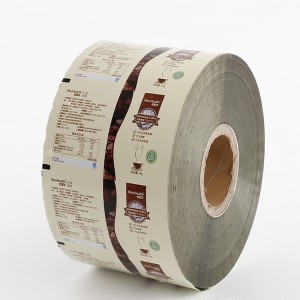 Pellicola per imballaggio caffè in alluminio con stampa personalizzata