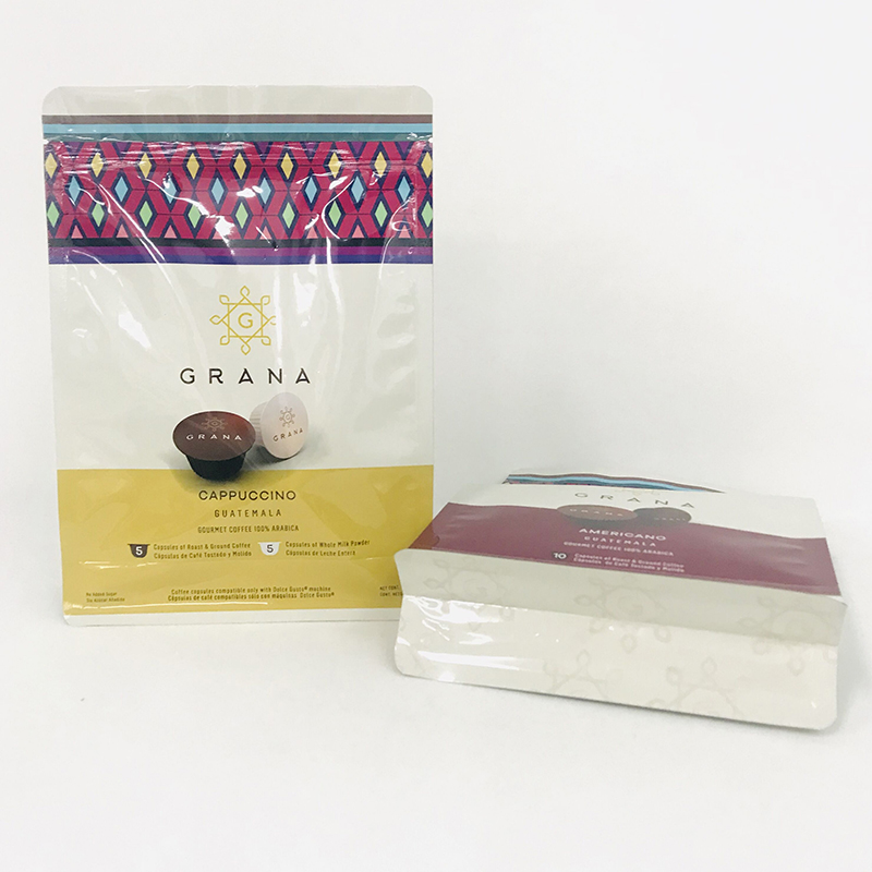 vendita calda 8 sigillo laterale personalizzato design logo stampato cibo sacchetto di imballaggio del cioccolato