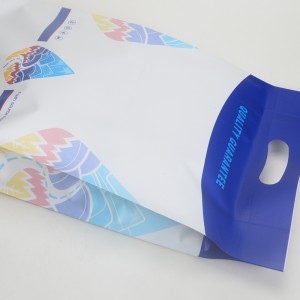 buste per alimenti per animali domestici sacchetti di plastica con fondo piatto e manico fustellato